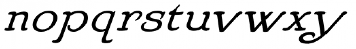 Howlett Italic Font LOWERCASE