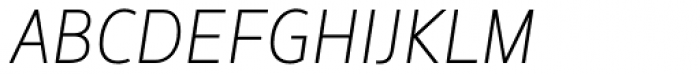 Hoxton North Thin Italic Font UPPERCASE