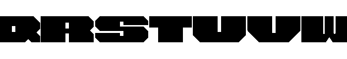 HornPlease Wide Font UPPERCASE