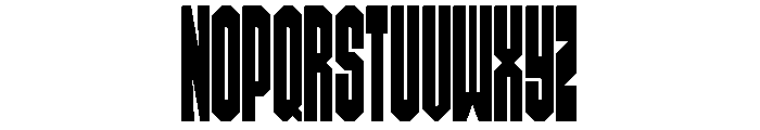 HornPleasev02 Supercondensed Instance Font UPPERCASE