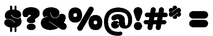 HossExtraPreRelease Solid Font OTHER CHARS