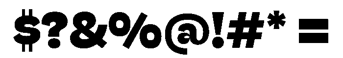 HossSharp Heavy Font OTHER CHARS