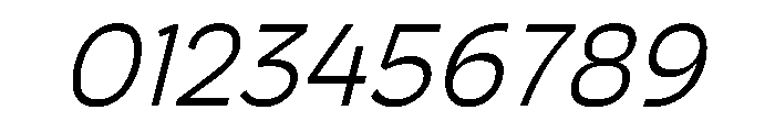 HossSharp LightItalic Font OTHER CHARS