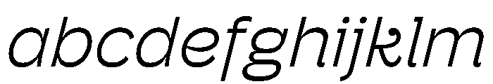 HossSharp LightItalic FONT
