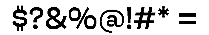 HossSharp Medium Font OTHER CHARS