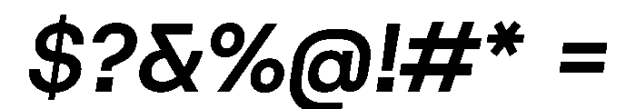 HostGrotesk BoldItalic Font OTHER CHARS