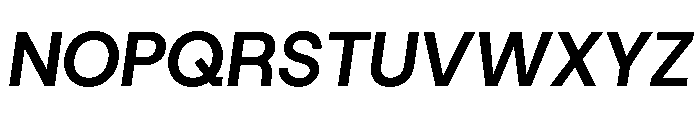 HostGrotesk BoldItalic Font UPPERCASE