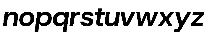 HostGrotesk BoldItalic Font LOWERCASE