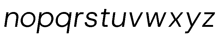 HostGrotesk LightItalic 81e902f7 Font LOWERCASE