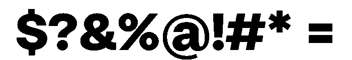 HotSansVF Black Instance Font OTHER CHARS