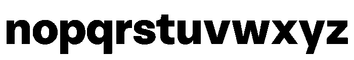 HotSansVF Black Instance Font LOWERCASE