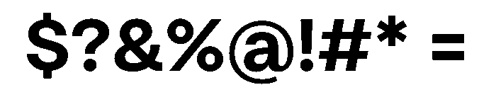 HotSansVF Bold Instance Font OTHER CHARS