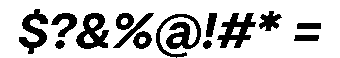 HotSansVF BoldItalic Instance Font OTHER CHARS
