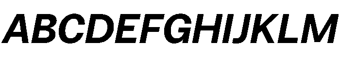 HotSansVF BoldItalic Instance Font UPPERCASE