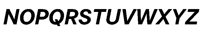 HotSansVF BoldItalic Instance Font UPPERCASE