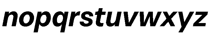 HotSansVF BoldItalic Instance Font LOWERCASE