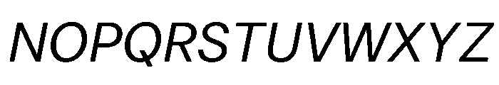 HotSansVF Italic Instance Font UPPERCASE
