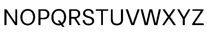 HotSansVF Regular Instance Font UPPERCASE