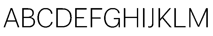 HotSansVF Thin Instance Font UPPERCASE