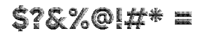 Hour 12 Cloudy Font OTHER CHARS