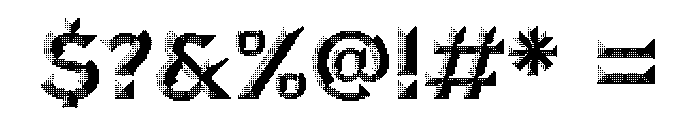 Hour 9 Clear Font OTHER CHARS