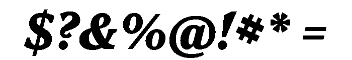 Houston Deck Bold Italic Font OTHER CHARS