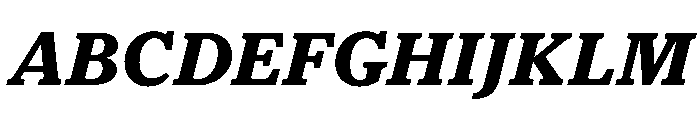 Houston Deck Bold Italic Font UPPERCASE
