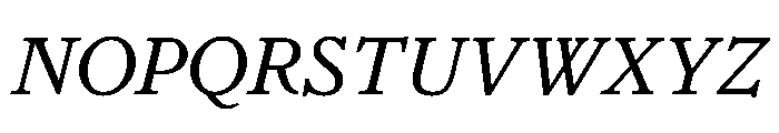 Houston Deck Italic Font UPPERCASE