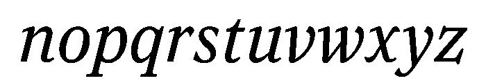 Houston Deck Italic Font LOWERCASE