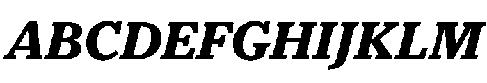 Houston Headline Bold Italic Font UPPERCASE