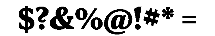 Houston Headline Bold Font OTHER CHARS