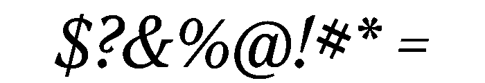 Houston Headline Italic Font OTHER CHARS
