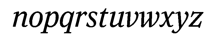 Houston Headline Italic Font LOWERCASE