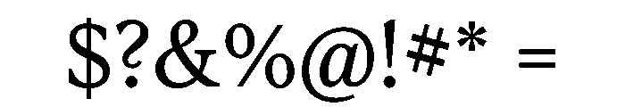 Houston Headline Roman Font OTHER CHARS