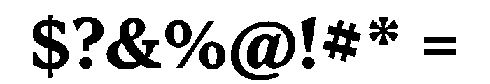 Houston Text Bold Font OTHER CHARS