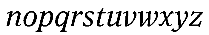 Houston Text Italic Font LOWERCASE