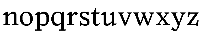 Houston Text Roman Font LOWERCASE