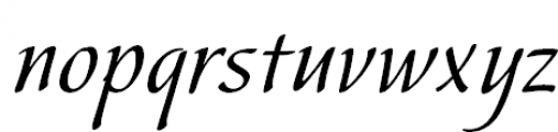 Hortensia Regular Font LOWERCASE