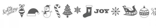 holiday dingbats font Font LOWERCASE