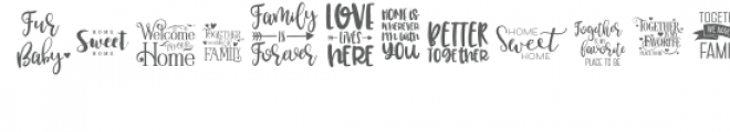 home and family font Font UPPERCASE