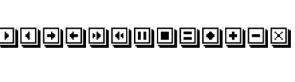 Houdini Icons Interface Font UPPERCASE