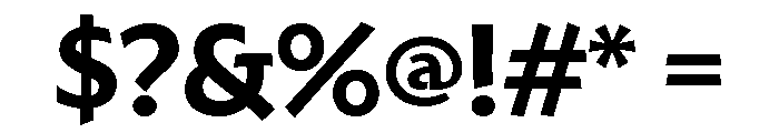 Hoffmann Bold Font OTHER CHARS