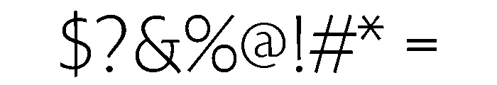 Hoffmann Light Font OTHER CHARS