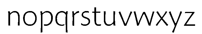 Hoffmann Light Font LOWERCASE