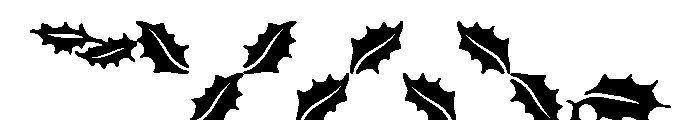 Holly Leaves B Font OTHER CHARS