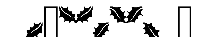 Holly Leaves B Font OTHER CHARS