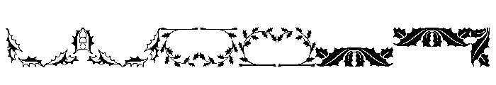 Holly Leaves B FONT