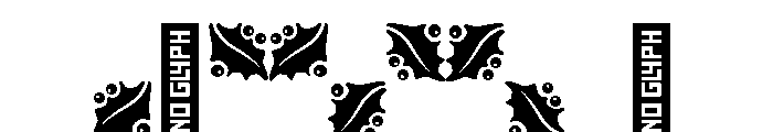 Holly Leaves Color Font OTHER CHARS