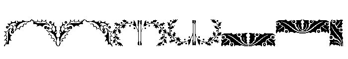 Holly Leaves Color Font UPPERCASE