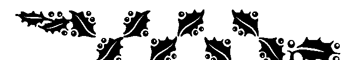 Holly Leaves Font OTHER CHARS